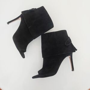 Vince Camuto Women's Camesha Suede Peep Toe Booties